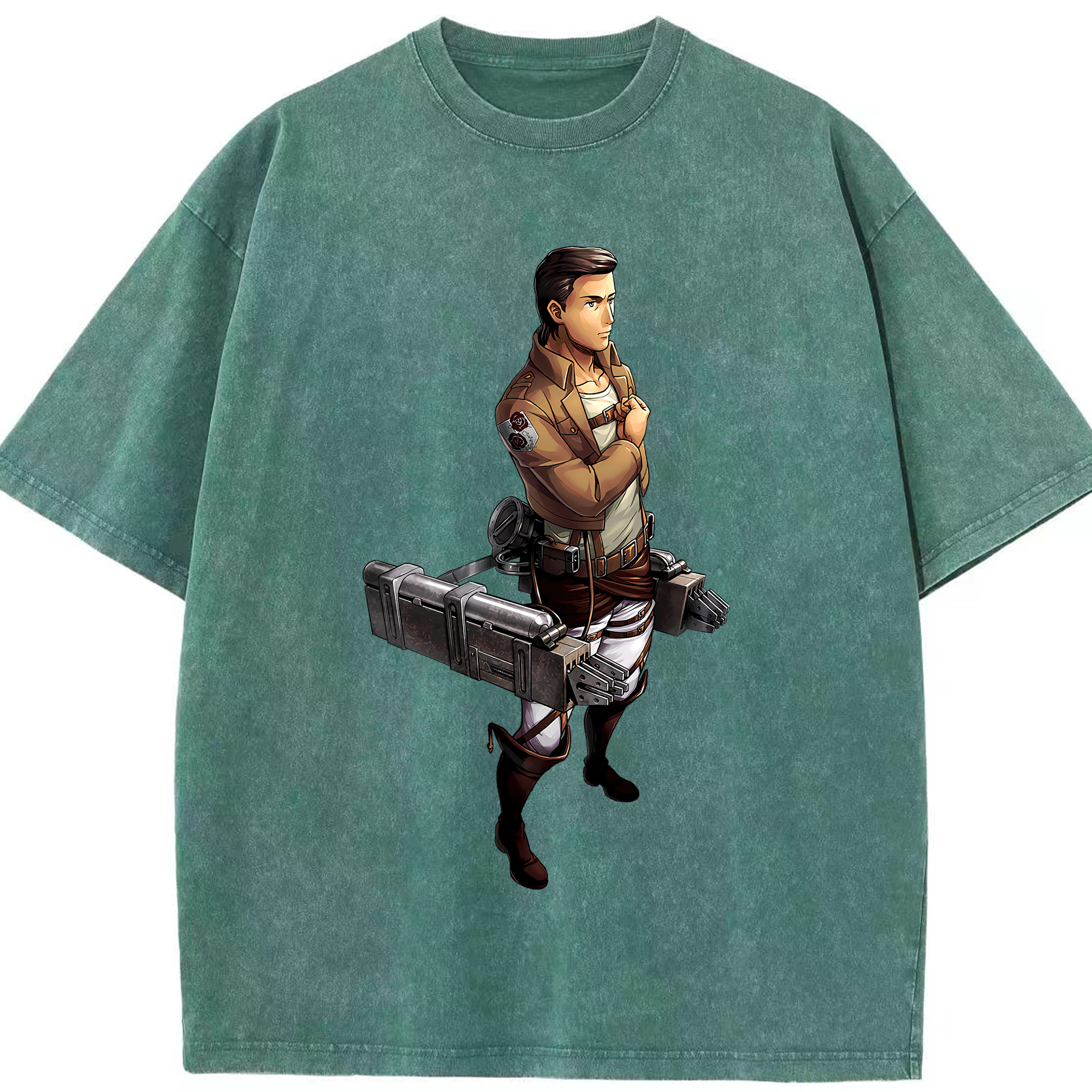 （画像用） 進撃の巨人 Attack on Titan 綿100% ヴィンテージ風 半袖Tシャツ（フロントプリント）
